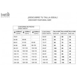 Sujetador nupcial bordado