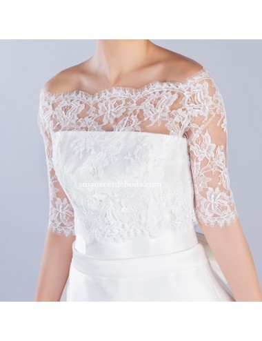 Bolero encaje novia Ombú