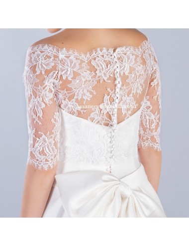 Bolero encaje novia Ombú