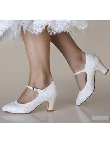 Zapatos Novia Tacon grueso bajo