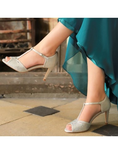 Zapatos Novia Plata Laine