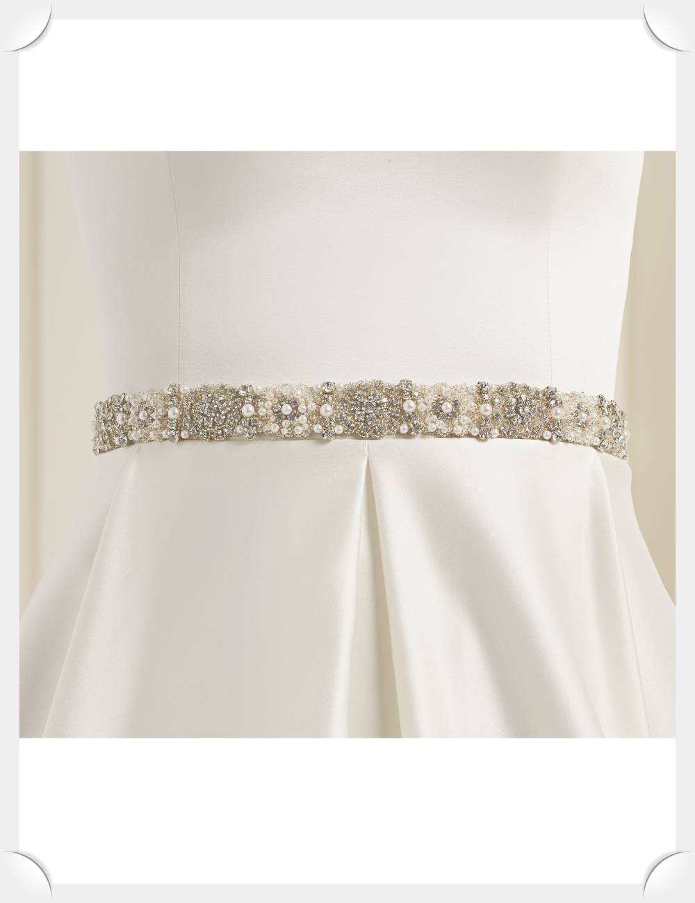 estafa Inmundicia Amoroso Cinturon aplique de pedreria para vestidos de novia perlas cristales