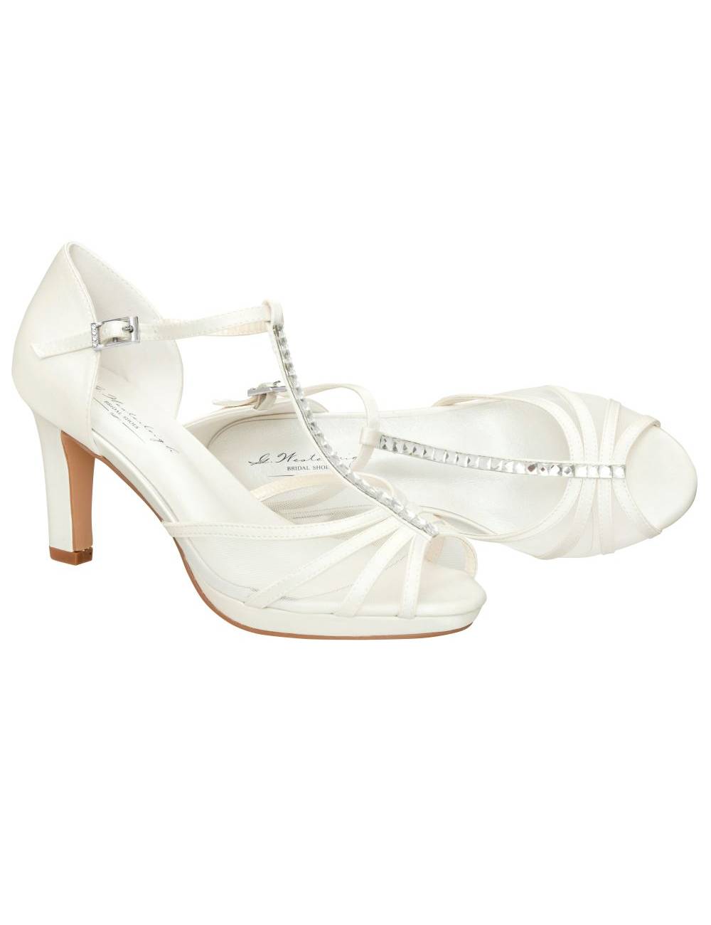 Zapatos sandalias de Novia tacones medios