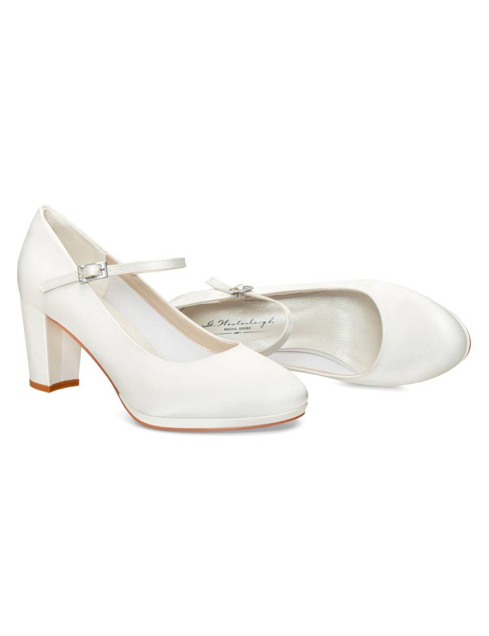 Zapatos novia tacones cuadrados medios