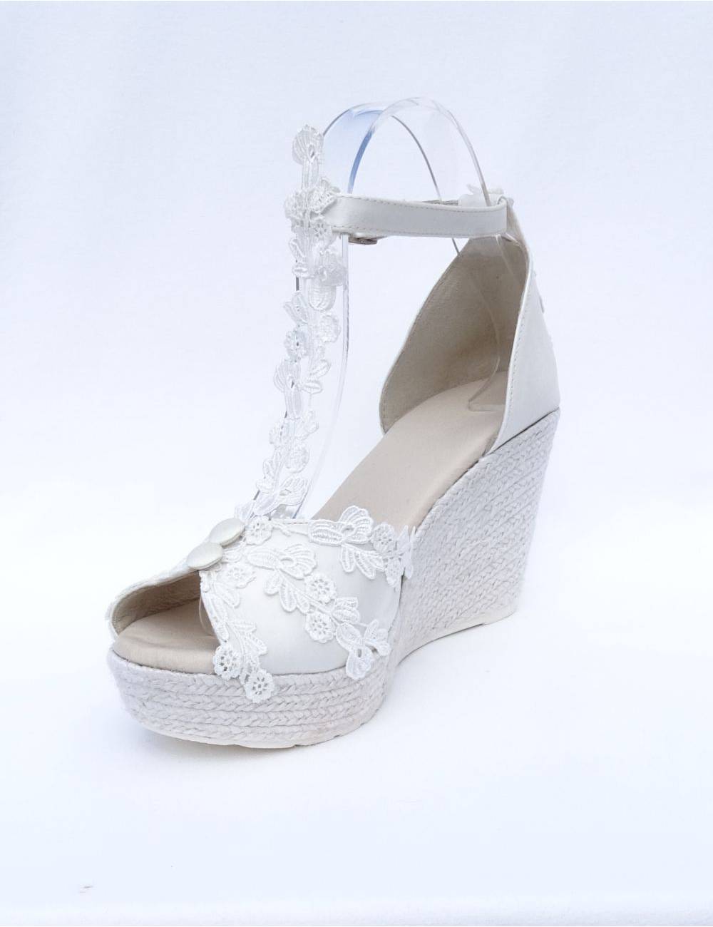 Alpargatas cuñas Novia