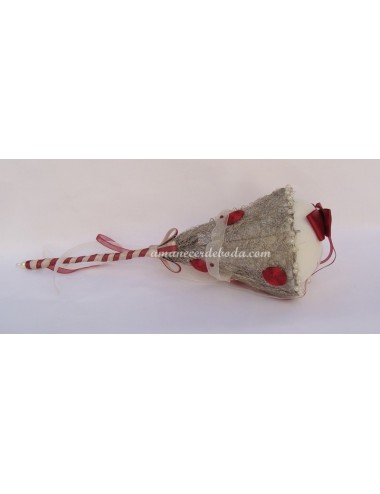 Cojin anillos boda granate