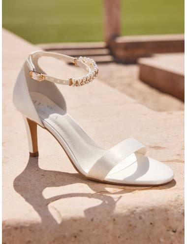 sandalias tacon novia