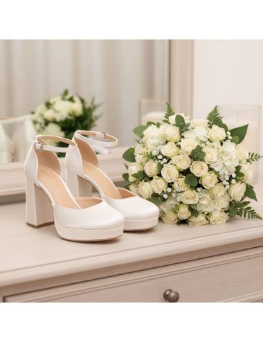 zapatos de novia cómodos con plataforma