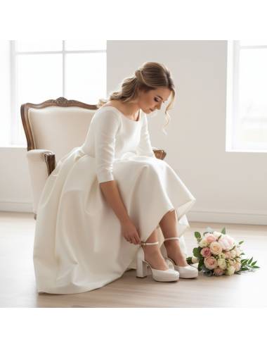 zapatos de novia cómodos con plataforma