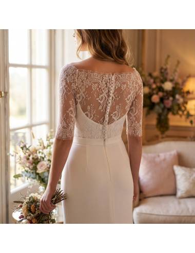 Top novia encaje