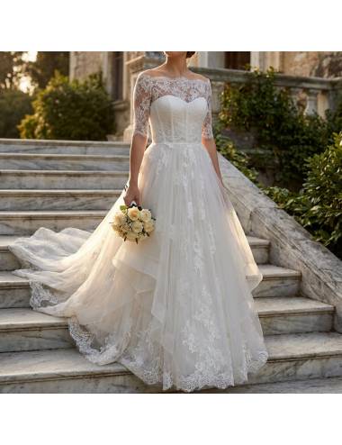 haut dentelle mariage