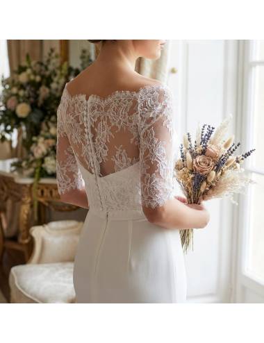 top mariée dentelle