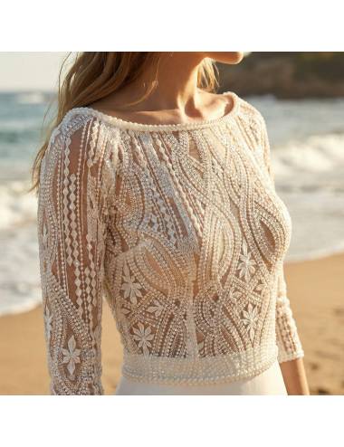 Bolero de novia de encaje