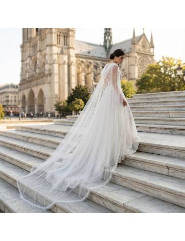 mantelli da sposa bordo perline miyuki e perle